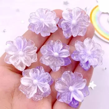 Градиентные цветочные фигурки Diy Super Paradise 10 шт