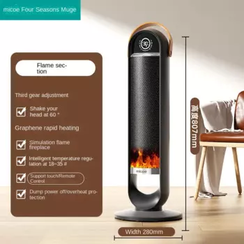 Графеновый обогреватель Four Seasons Muge 2024, новый обогреватель для дома, быстрый нагрев, электрический нагревательный артефакт для ванной комнаты