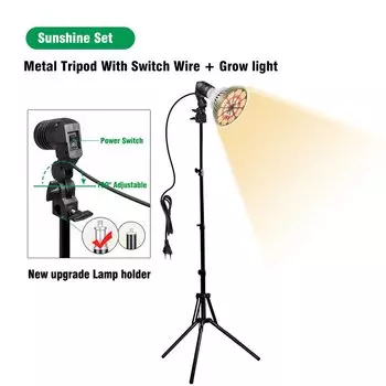 ГРАХИДЕА светодиодный светильник для выращивания 6Вт/10Вт/30Вт/50Вт/80Вт E27