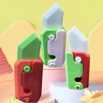 Гравитационная морковка, 3D печать, детская антистрессовая гравитационная игрушка, карта для снятия стресса, игрушка-антистресс для девочек и мальчиков