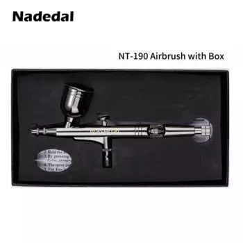 Гравитационный Аэрограф Двойного действия, пистолет-распылитель черного цвета 0,3 мм 7 куб. См для художественных крафтовых моделей