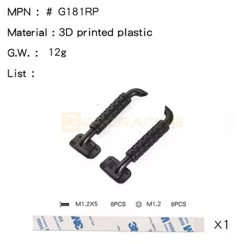 GRC вертикальная выхлопная труба для TRX4M/TRX4MT Chevrolet K10