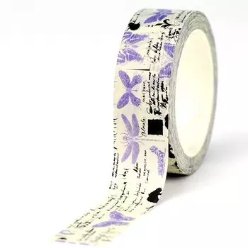 GREATHOPE WASHI TAPE декоративная лента 10 м фиолетовая