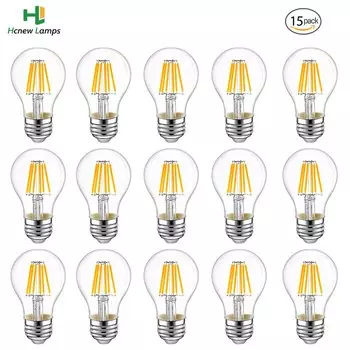 15pcs A19 Led Lamp Vintage Low Voltages DC 12V 24V Edison LED Globe Bulbs Warm White 2700K E26 E27 Led Solar Camping Light Bulb
