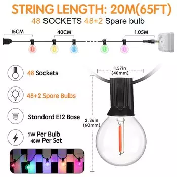 Grensk RGB светодиодная гирлянда G40