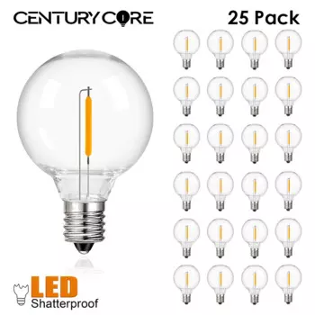 Grensk светодиодные лампы G40 теплый белый 1Вт E12 220В 25 штук