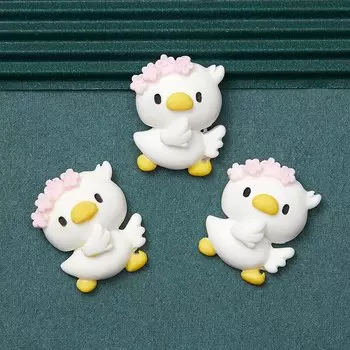 GRHO 3D Кавайные утки из смолы для декорирования