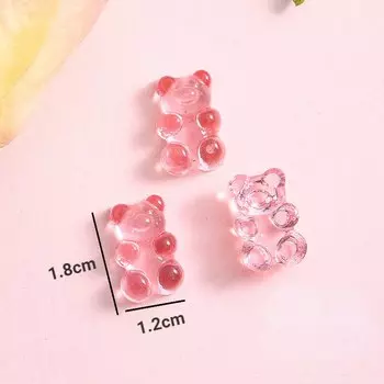 GRHO Мармеладные мишки смоляные кабошоны 10 шт