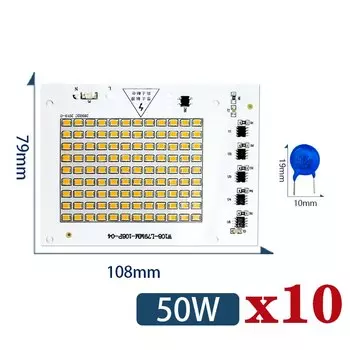 GRZBI LED Lamp Chip 10W 20W 30W 50W 100W 220V SMD2835