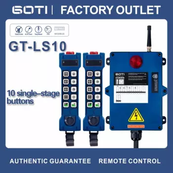 GT-LS10 промышленный беспроводной крановый подъемник с дистанционным управлением 2T1R 10 односкоростной канал GOTI 12 в 36 в 48 в 110 В 220 В 380 в 440 В AC DC
