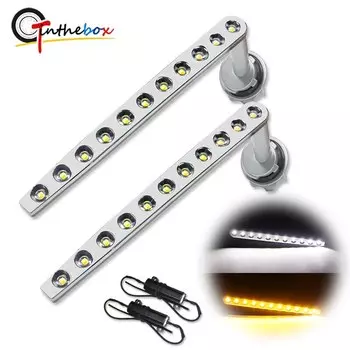 Gtinthebox 2 шт. BAU15S PY21W Янтарный/белый последовательный светодиодный передний указатель поворота/полоски DRL для 2017-up Toyota C-HR