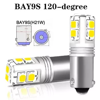 Gtinthebox Canbus H21W BA9S BAX9S BAY9S светодиодный Bulbs для резервного копирования
