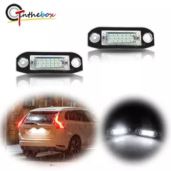 Gtinthebox Canbus ксеноновые белые светодиодные фонари номерного знака автомобиля для Volvo C30 C70 S80 V70 XC70 S40 V50 S60 V60 XC60 XC90 и т. д.