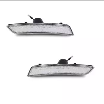 Gtinthebox дымчатые/прозрачные линзы янтарного цвета, полностью светодиодные передние боковые габаритные огни автомобиля для Cadillac CTS 2014-up 2015-up Cadillac ATS