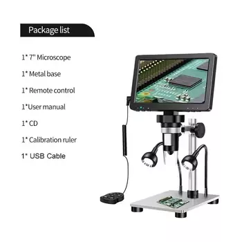 GUANMOU 7-дюймовый цифровой микроскоп для монет