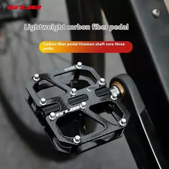 GUB GC-088, педали из углеродного волокна, дорожный складной велосипед, Ultra светильник 3 Perin, противоскользящие титановые педали из настоящего углеродного волокна, высокое качество