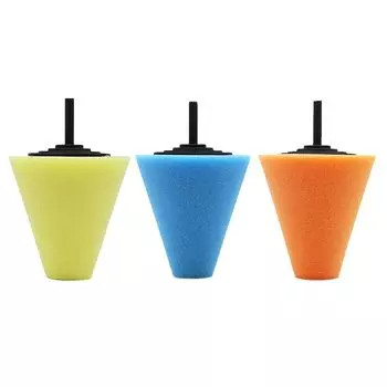 Губка для полировки шин, автоматическое колесо, используемое для электрической дрели, набор конусов для полировки шариков, автомобильная ступица, полировальная губка, набор для полировки