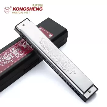 Губная гармошка KONGSHENG, деревянные духовые инструменты, 24 Отверстия, C/# C/D/# D/E/F/# F/G/# G/A/# A/B для арфа для начинающих