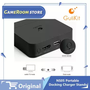 Gulikit NS05 Портативная док-станция для зарядного устройства для док-станции SWITCH USB-C PD Зарядная подставка Адаптер USB 3.0 Подставка для док-станции