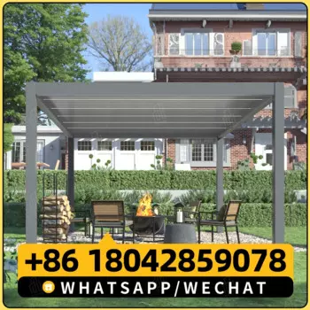 Gumei Modern 3X3m 3x4m 3x5m Outdoor Bioclimatica жалюзи алюминиевая беседка Outdoor