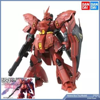 Gundam BANDAI MG 1/100 NEO ZEON MSN-04 SAZABI Ver.KA мобильный костюм Сборная модель экшн-фигурки аниме подарок