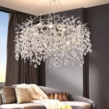 Guzhen люстра простого дизайна и подвесные светильники для гостиной отеля лобби виллы ресторана Хрустальная светодиодная люстра освещение