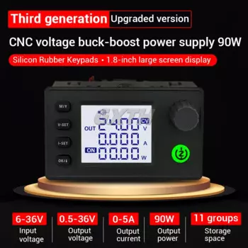 GXTH Понижающе-повышающий источник питания 90 Вт 6-36В до 0.5-36В