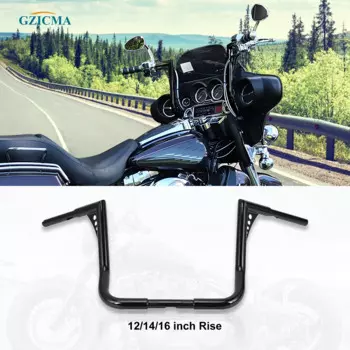 GZICMA Ape вешалка на руль диаметром 1,25 дюйма, глянцевый черный для Harley Davidson Electra Glide FLHT Street Glide FLHX Road Glide