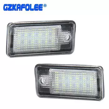 GZKAFOLEE, 2 шт., Женский номерной знак для Audi A3 8P A4 S4 RS4 B6 B7 A6 RS6 S6 C6 A8 S8 Q7, Canbus без ошибок, лампа с номером