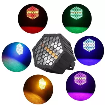 GZYLIGHTING Hexagn Light 100W Янтарная и Белая LED Лампа 72шт 5050 RGB 3in1