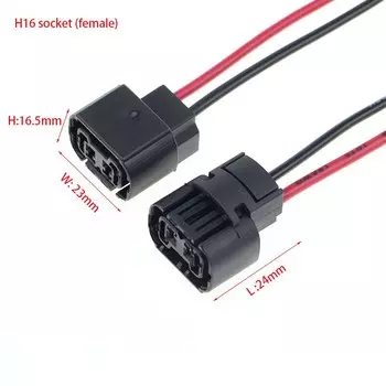 H16 5202 противотуманная фотовспышка 2504 PSX24W разъем лампы адаптеры жгут проводов мужской женский автомобильный держатель света аксессуары