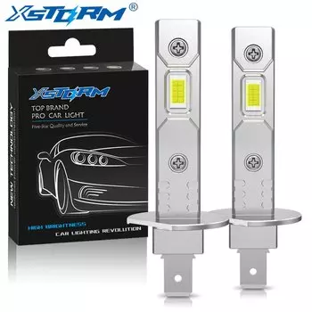 H1 H3 H7 Светодиодная лампа для фар Mini 60W 20000LM CSP для автомобильных фар Вентилятор Автодиодные противотуманные фары 12V 6000K Автомобильные