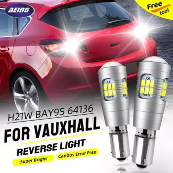 Светодиодная лампа заднего хода H21W BAY9S 64136 Canbus для Vauxhall Astra 6 J Hatchback Estate Insignia I A Sport/Country Tourer