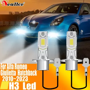 H3 светодиодные противотуманные фары Canbus, автомобильные фары высокой мощности, автодиодные фары дальнего света 12 В 55 Вт для Alfa Romeo Giulietta 2010 ~ 2023