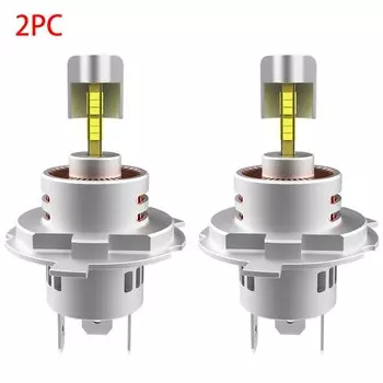 H4 Светодиодная лампа для автомобильных фар Canbus H4 3000 Вт 2000000LM Свет для автомобиля 360 Turbo LED Мини-размер фары Беспроводная с вентилятором 6000K 12V