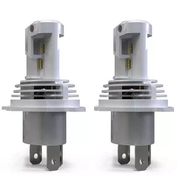 H4 HB2 9003 Автомобильные мотоциклетные светодиодные лампы для фар M3 Mini High Low Hi Lo Beam ZES Chips 60W 12000LM 6000K Беспроводной прямой разъем