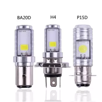 H4/P15D/BA20D 36 Вт светодиодная лампа 2COB для фар мотоцикла 1400LM 6000K Hi/LO луч света