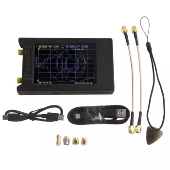 H4 V4 3-ввекторный сетевой анализатор 10 кГц 1 5 ГГц HF VHF UHF 4-дюймовый ЖК-дисплей с питанием от аккумулятора или USB S11 S21 Параметры