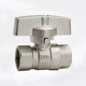 H59 1/4 "3/8" 1 "BSPP разъем «Мама-мама», никелированный латунный шаровой клапан с ручкой-бабочкой для холодной и горячей воды