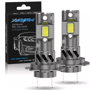 H7 H4 Светодиодная лампа для фар Мини Беспроводная 100 Вт 30000LM 6000K CSP для автомобильных фар Автодиодные лампы Turbo Led 12 В Автомобильные