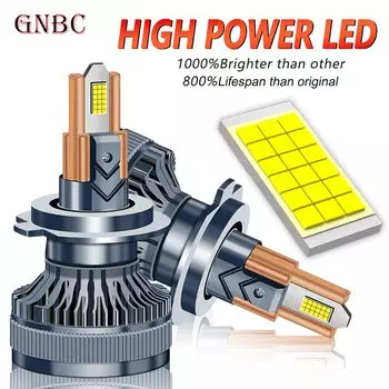 H7 H4 Светодиодные лампы для автомобильных фар H1 H8 H9 H11 Светодиодные лампы H3 9006 HB4 9005 HB3 Противотуманные автомобильные фары 6000K 9012 9004 9007 12V 24V Turbo LED
