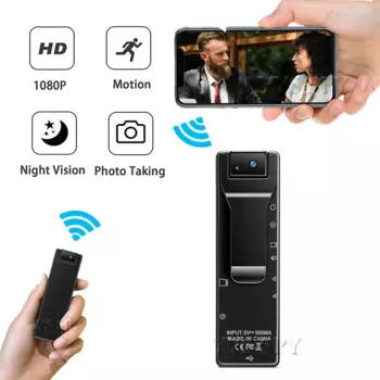 H.265 1080P Wi-Fi мини-камера, ИК Ночное Видение, детектор движения, видеорегистратор, секретная микро камера, Карманная камера, камера Espia, поддержка скрытого TF Ca