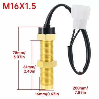 H 3000 об/мин 4000 об/мин + датчик тахометра M16 85 мм тахометр бензинового дизельного двигателя с ЖК-дисплеем для измерителя часов для морской лодки по индивидуальному заказу