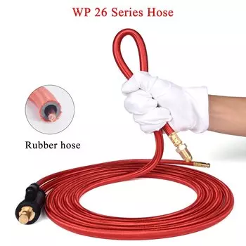 HA&VS Быстроразъемная сварочная горелка TIG 3,8/6 м красная