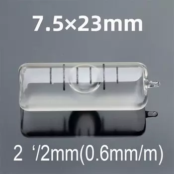 HACCURY 7,5x23 мм Мини стеклянный трубчатый Уровень пузырьки мини ампулы пузырьки