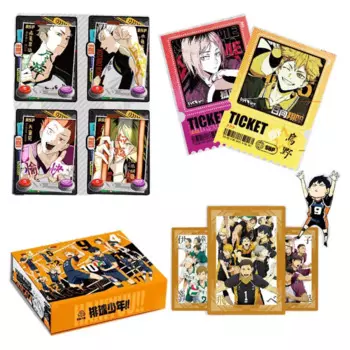 Haikyuu коллекция карт Booster Box финальная битва ACG аниме столик-головоломка настольная игра Подарок Коллекционные игральные карты