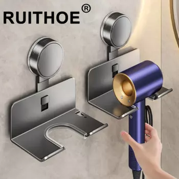 Держатель для фена, настенная подставка для фена, подставка для выпрямителя, органайзер для фена, коробка, держатель для унитаза, полка, аксессуары для ванной комнаты