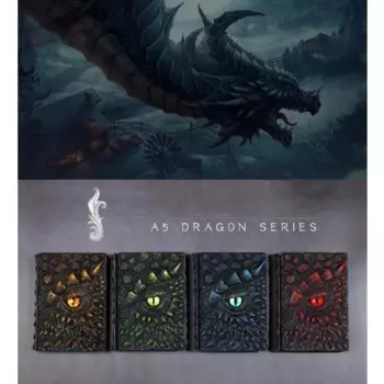 Хэллоуин Рождество Дракон Делюкс Анимированная Книга Дракона Блокнот Книга Дракона Ремесла из смолы Черный Волшебный Мок Опора Черный Драконий Глаз