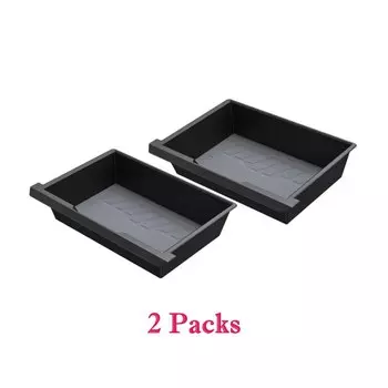 HALO BLK для Tesla Model Y 2023-2021, водонепроницаемый ящик для хранения под сиденьем, модернизированный скрытый поднос 2-в-1, 2 упаковки