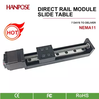 Hanpose HPB-006 Линейный шаговый двигатель Направляющая Рейка Раздвижной стол Т-образный ходовой винт Линейная направляющая Электрический раздвижной модуль